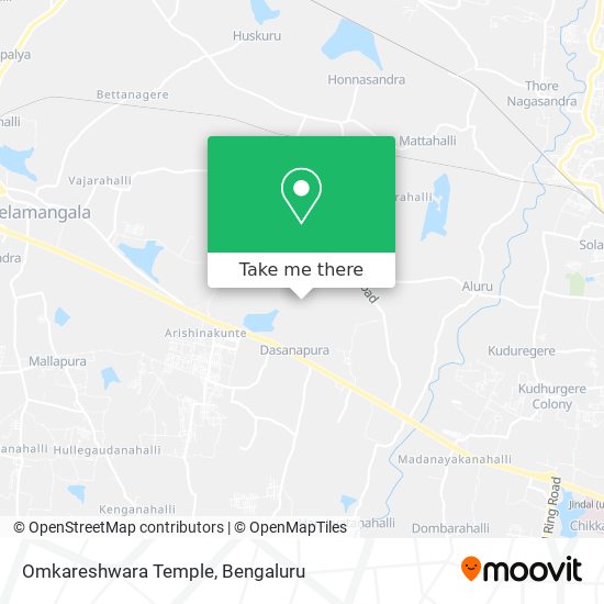 Omkareshwara Temple map