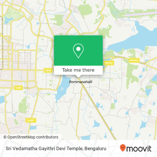 Sri Vedamatha Gayithri Devi Temple map