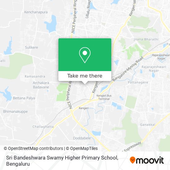 Sri Bandeshwara Swamy Higher Primary School map