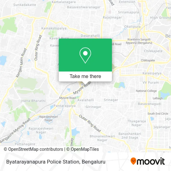 Byatarayanapura Police Station map