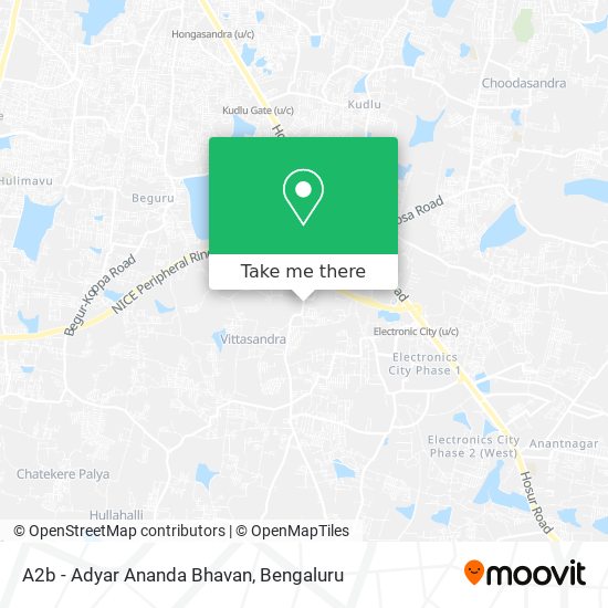 A2b - Adyar Ananda Bhavan map