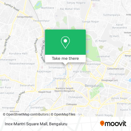 Inox-Mantri Square Mall map