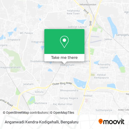 Anganwadi Kendra-Kodigehalli map