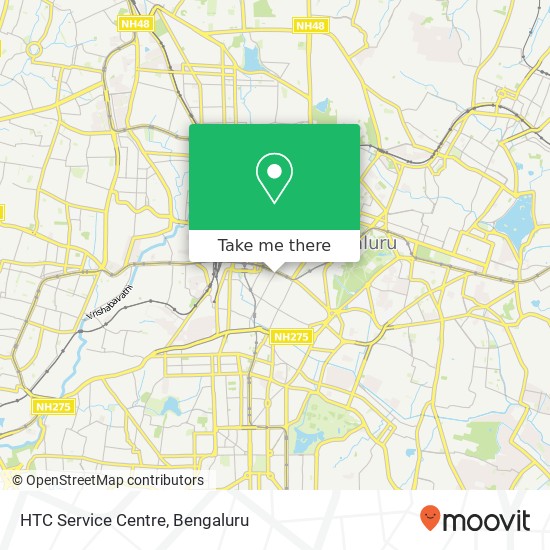 HTC Service Centre map