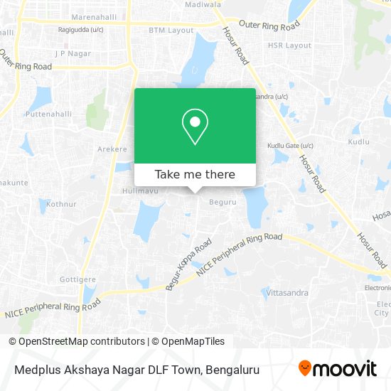 Medplus Akshaya Nagar DLF Town map