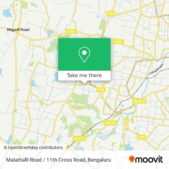 Malathalli Road / 11th Cross Road map