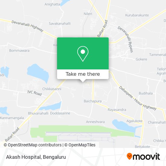 Akash Hospital map