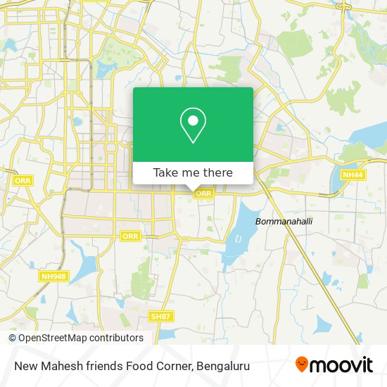New Mahesh friends Food Corner map