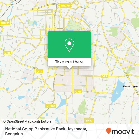 National Co-op Bankrative Bank-Jayanagar map