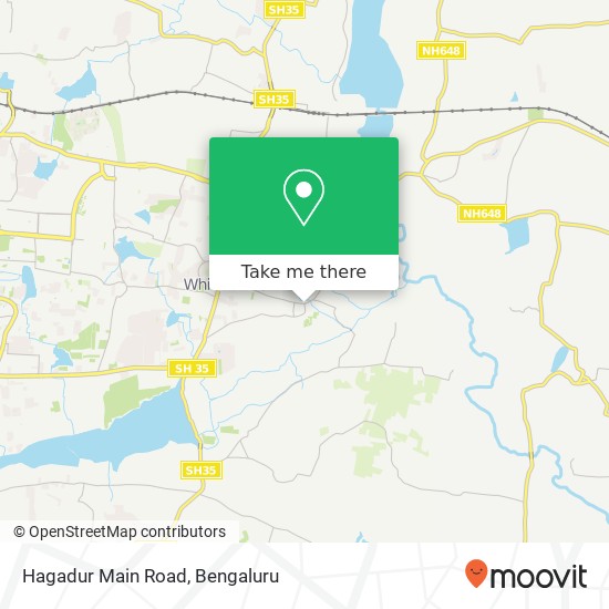 Hagadur Main Road map