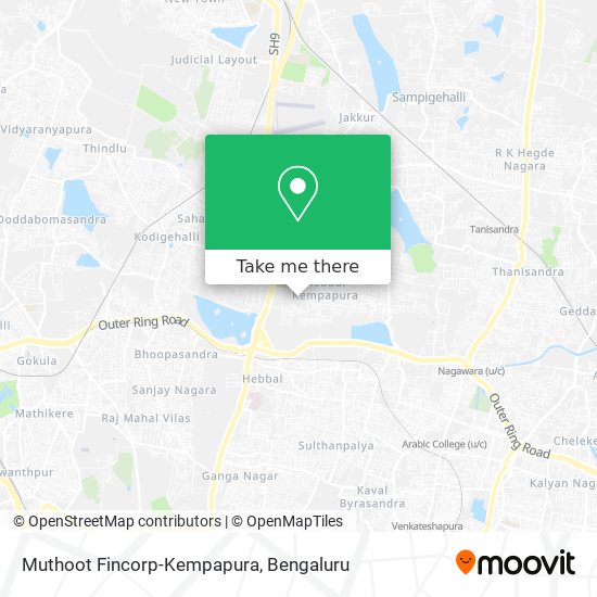 Muthoot Fincorp-Kempapura map