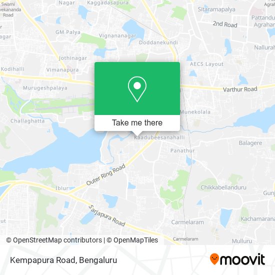 Kempapura Road map