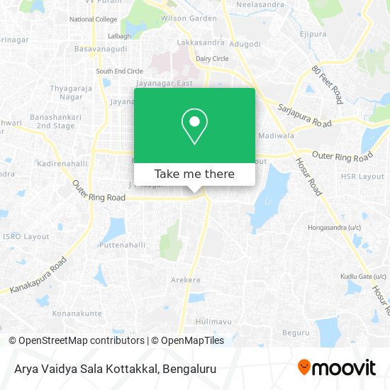 Arya Vaidya Sala Kottakkal map