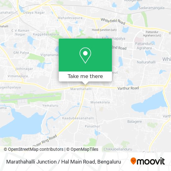 Marathahalli Junction / Hal Main Road map