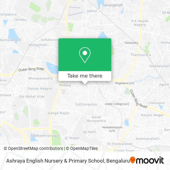 Ashraya English Nursery & Primary School map