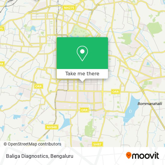 Baliga Diagnostics map