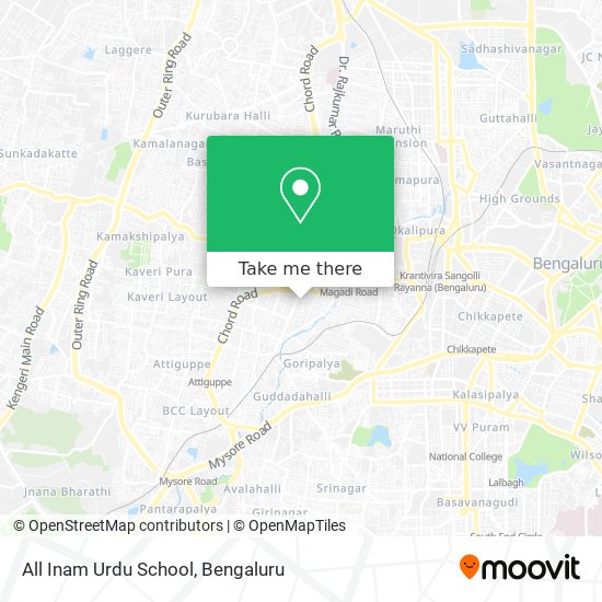 All Inam Urdu School map