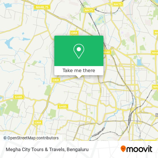 Megha City Tours & Travels map