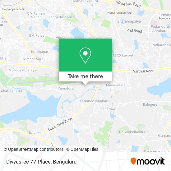 Divyasree 77 Place map