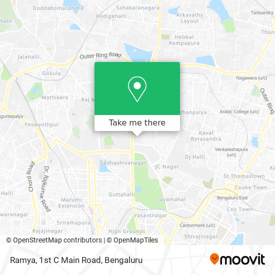 Ramya, 1st C Main Road map