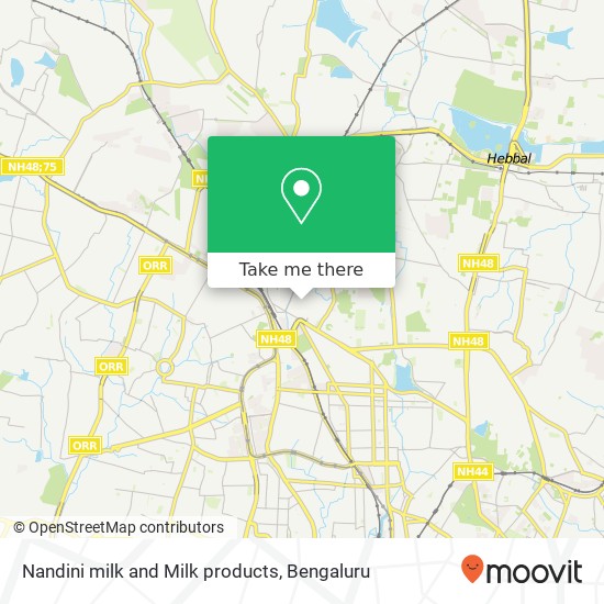 Nandini milk and Milk products map