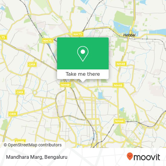 Mandhara Marg map