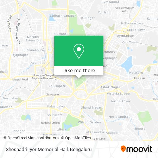 Sheshadri Iyer Memorial Hall map