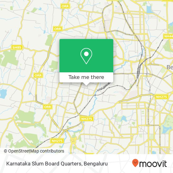 Karnataka Slum Board Quarters map