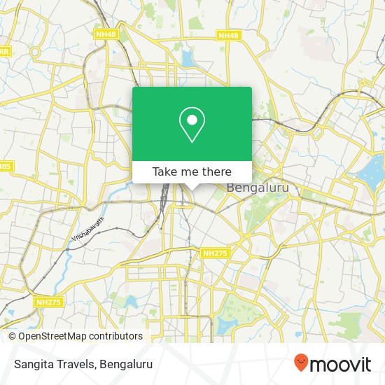 Sangita Travels map