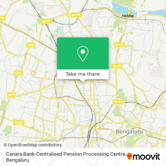 Canara Bank-Centralised Pension Processing Centre map