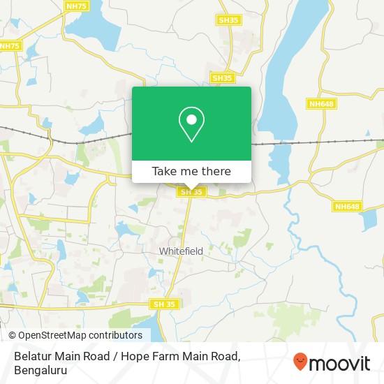 Belatur Main Road / Hope Farm Main Road map