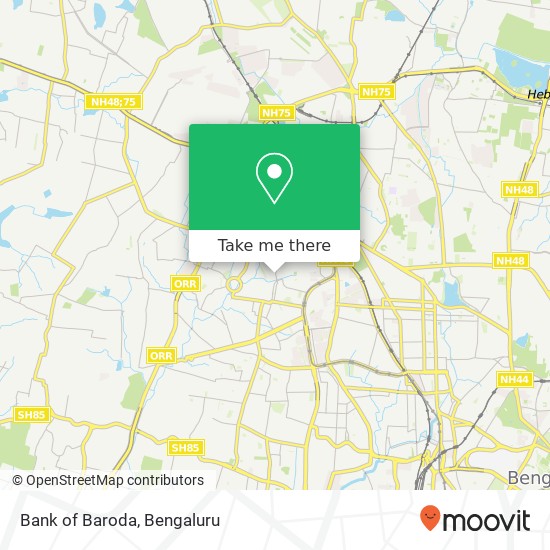 Bank of Baroda map