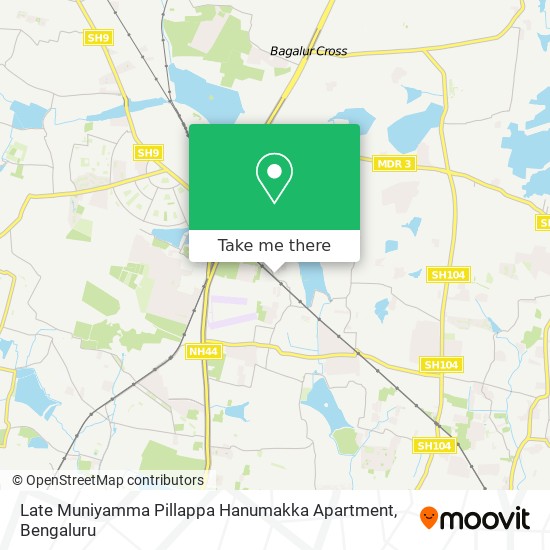 Late Muniyamma Pillappa Hanumakka Apartment map