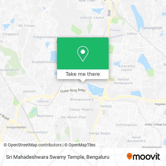 Sri Mahadeshwara Swamy Temple map