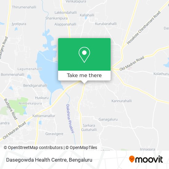 Dasegowda Health Centre map