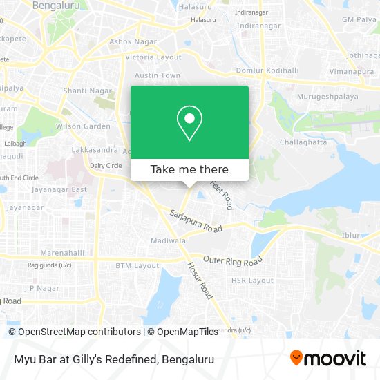 Myu Bar at Gilly's Redefined map