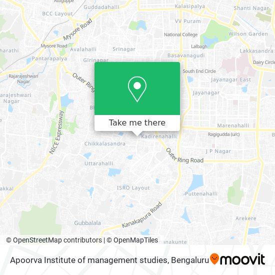 Apoorva Institute of management studies map