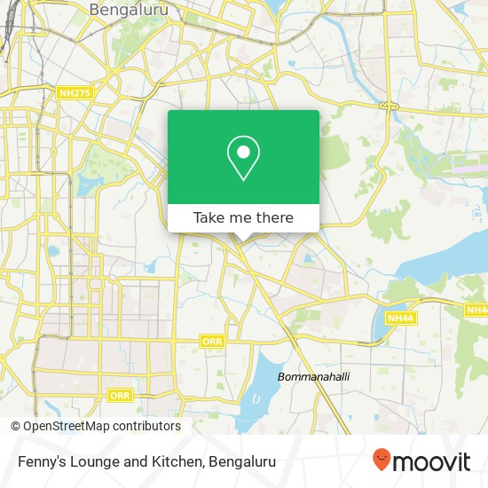 Fenny's Lounge and Kitchen map