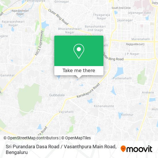 Sri Purandara Dasa Road / Vasanthpura Main Road map