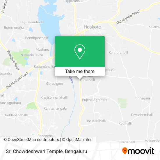 Sri Chowdeshwari Temple map