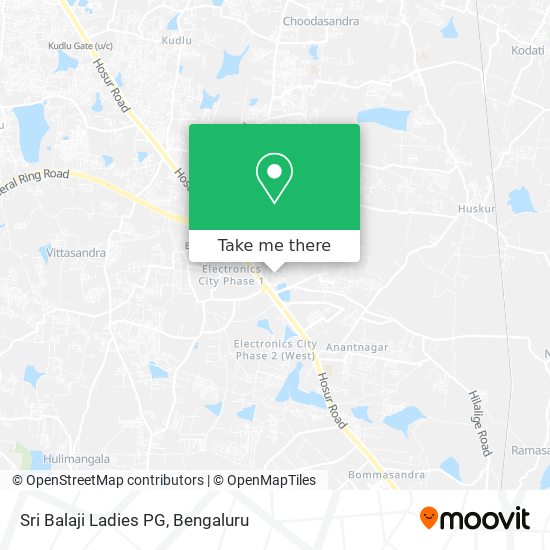 Sri Balaji Ladies PG map
