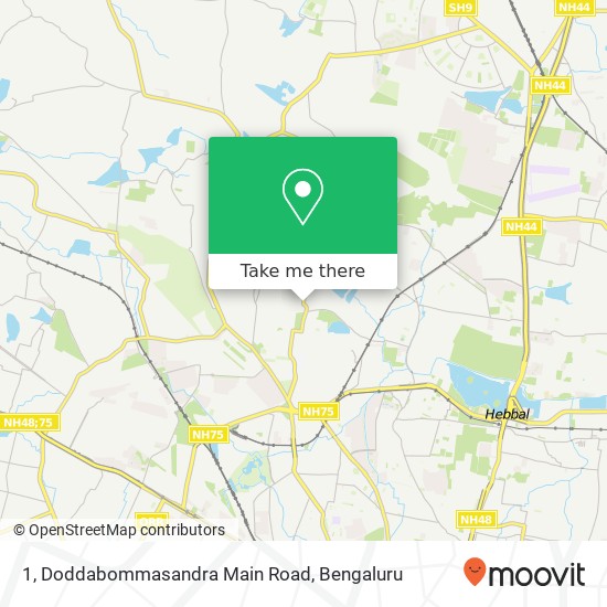 1, Doddabommasandra Main Road map