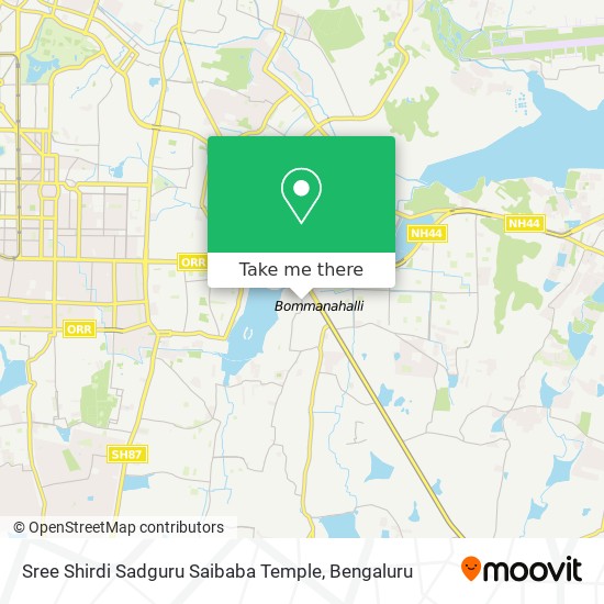 Sree Shirdi Sadguru Saibaba Temple map