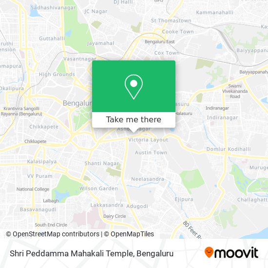 Shri Peddamma Mahakali Temple map