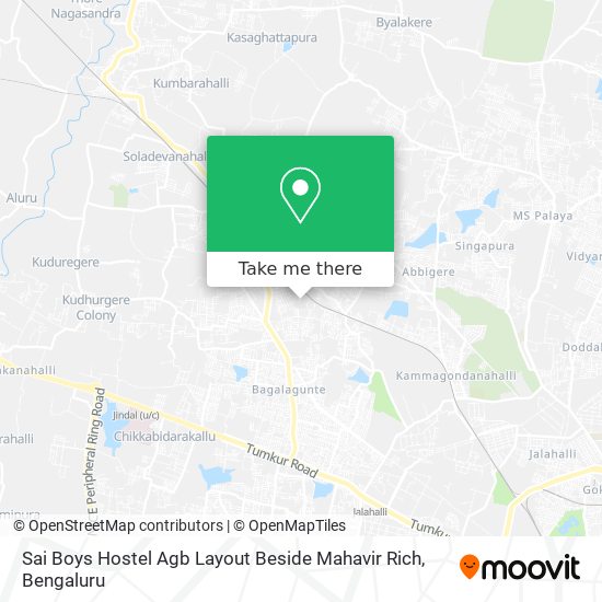 Sai Boys Hostel Agb Layout Beside Mahavir Rich map