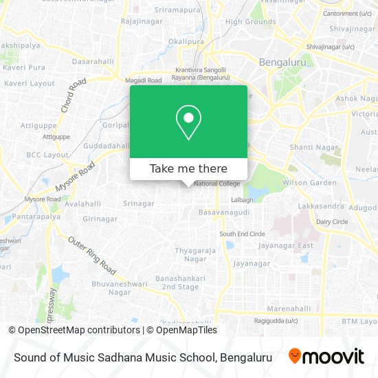Sound of Music Sadhana Music School map