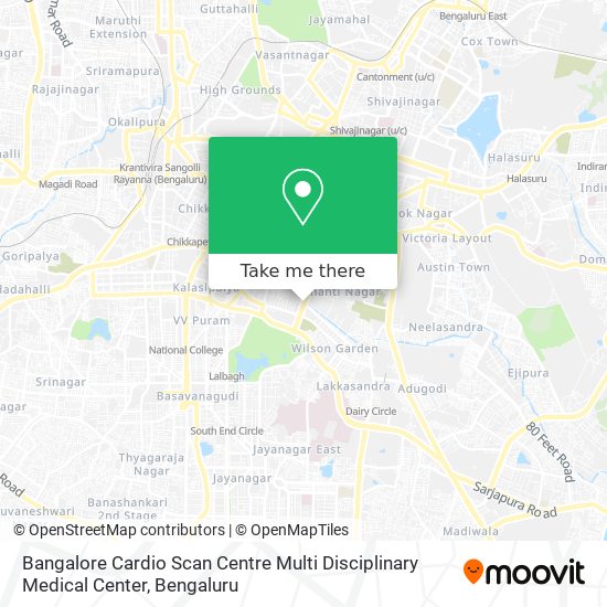 Bangalore Cardio Scan Centre Multi Disciplinary Medical Center map