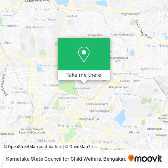 Karnataka State Council for Child Welfare map