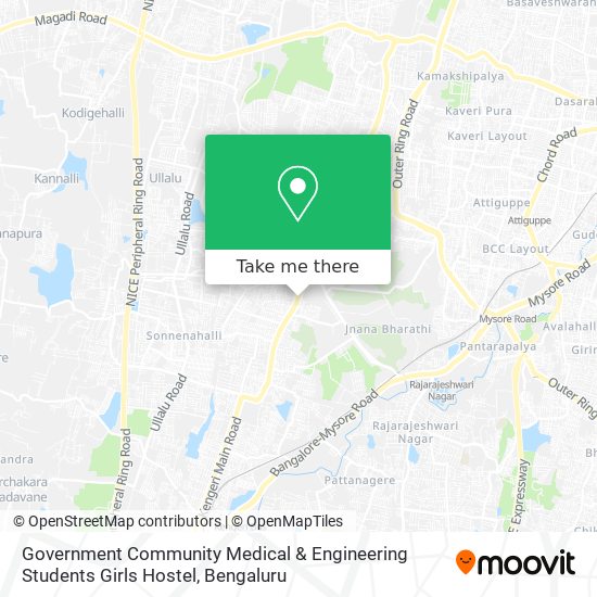 Government Community Medical & Engineering Students Girls Hostel map