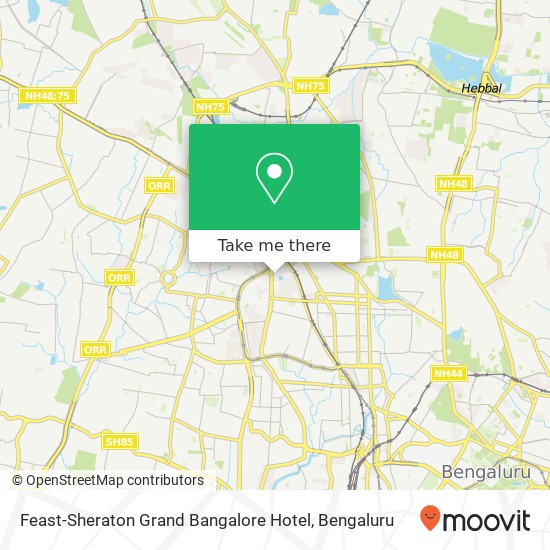 Feast-Sheraton Grand Bangalore Hotel map